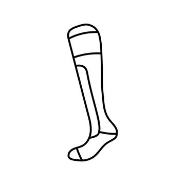 Compression socks running accessories line icon vector illustration Stock Illustration