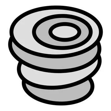 Compression spring making a perfect mechanical structure Stock Illustration
