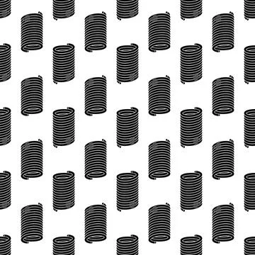 Compression spring pattern seamless vector 스톡 일러스트