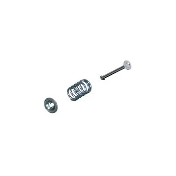 Compression spring set with pin and washer. Stock Photos