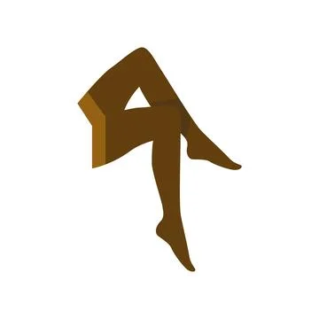 Compression stockings vector icon. Compression stocking. Woman leg Stock Illustration