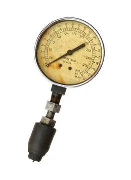 Compression tester gauge Stock Photos