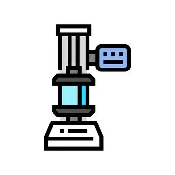 Compression testing materials engineering color icon vector illustration Stock Illustration