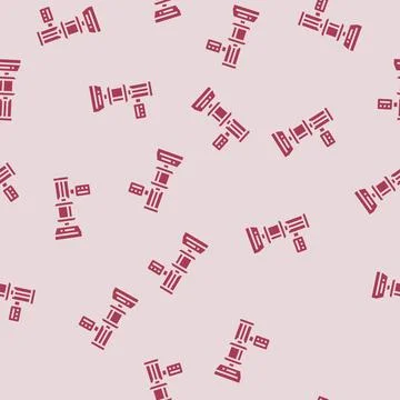 Compression testing materials engineering glyph seamless pattern 스톡 일러스트