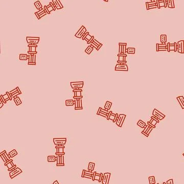 Compression testing materials engineering line seamless pattern 스톡 일러스트