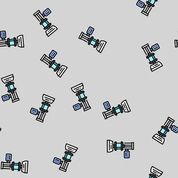 Compression testing materials engineering vector seamless pattern Illustrazione stock