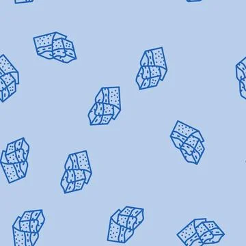 Compression thrust earthquake line vector seamless pattern 스톡 일러스트