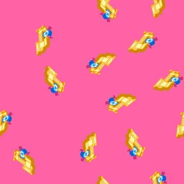 Compression time management isometric icon seamless pattern 스톡 일러스트