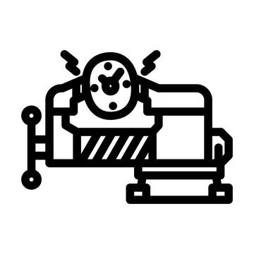 Compression time management line icon vector illustration Stock-Illustration