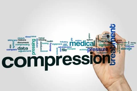 Compression word cloud 스톡 사진