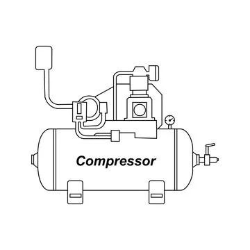 Compressor icon 스톡 일러스트