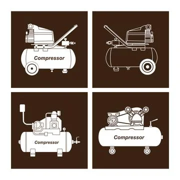 Compressor icon 스톡 일러스트