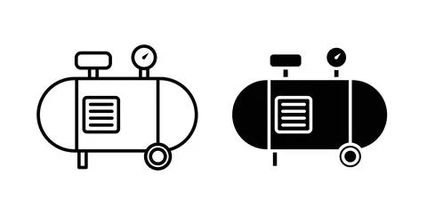 Compressor icon vector art Illustrations Stock Illustration