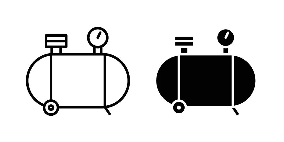 Compressor icon vector design illustrations Stock Illustration