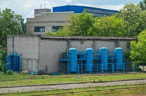 Compressor station Stock Photos