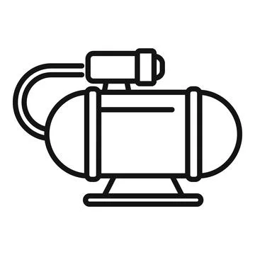 Compressor tool icon outline vector. Air machine Ilustração Stock
