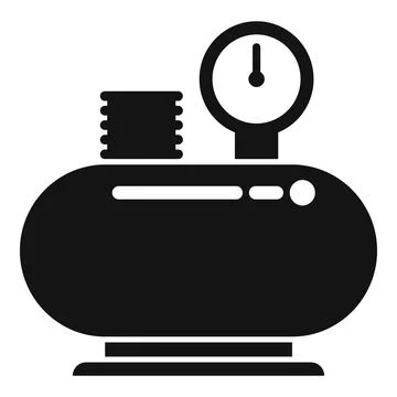 Compressor unit icon simple vector. Air machine Ilustração Stock