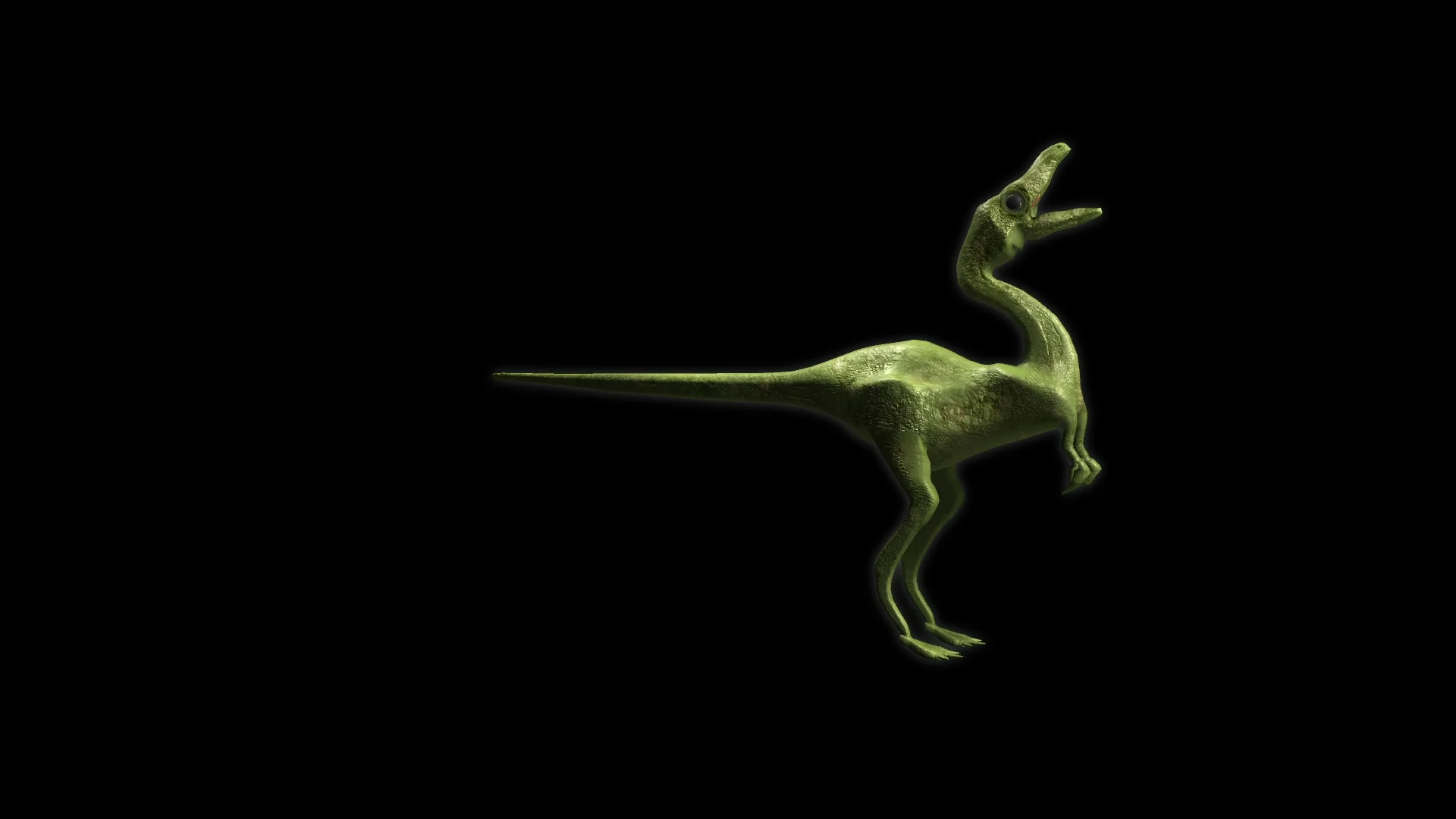 Compsognathus 3D animated dinosaur - in... | Stock Video | Pond5