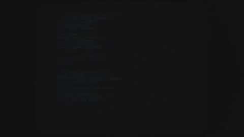 Compter monitor displaying programming texts in monitor. Stock Footage 310924360