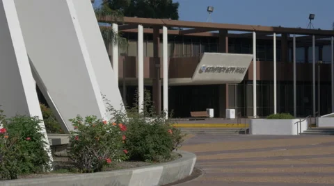 Compton City Hall Stock Footage 53827506