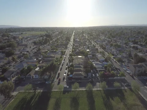 Compton Los Angeles Aerial 4 Stock Footage 78560656