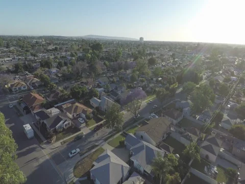 Compton Los Angeles Aerial 5 Stock Footage 78560764