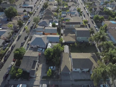 Compton Los Angeles Aerial 6 Stock Footage 78561180