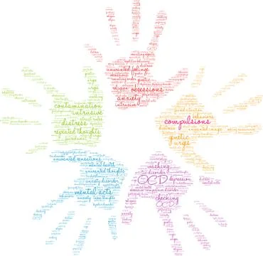 Compulsions Word Cloud Stock-Illustration