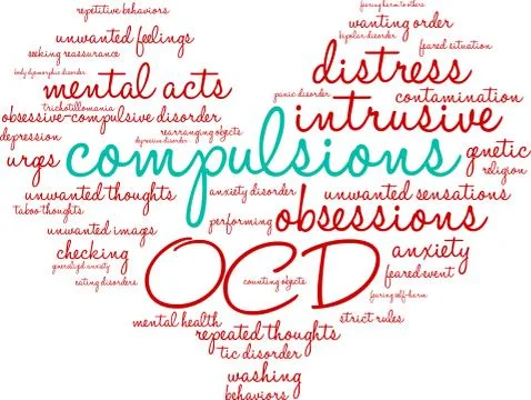 Compulsions Word Cloud Stockillustratie