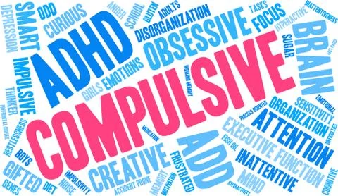 Compulsive Word Cloud イラスト素材