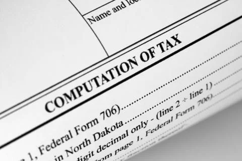 Computation of tax Stock Photos