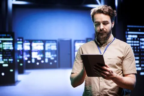 Computational tasks servers 写真素材