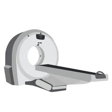 Computed tomography machine Stock Illustration