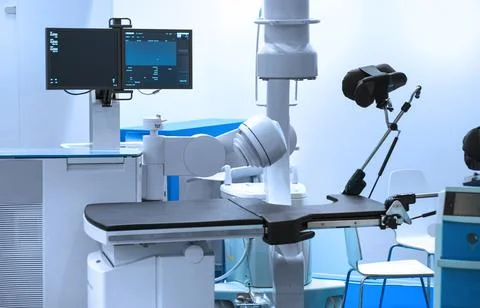 Computed tomography or computed axial tomography scan machine in hospital roo Stock Photos