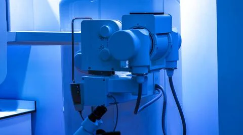 Computed tomography or computed axial tomography scan machine in hospital roo Stock Photos