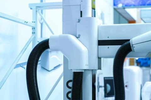 Computed tomography or computed axial tomography scan machine in hospital roo Stock Photos