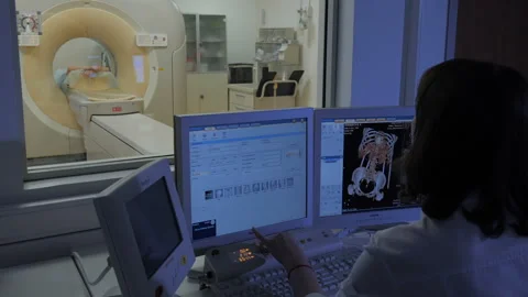 Computed tomography procedure Stock Footage 97137984