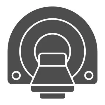 Computed tomography solid icon, Medical tests concept, MRI diagnostic sign on イラスト素材