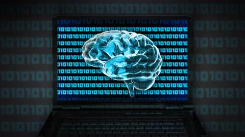 Computer 1010 is display on laptop screen Stock Illustration