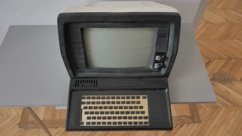 Computer 1970S Vintage PC Technology Stock Footage 153411004