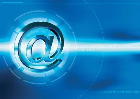 Computer abstract icon internet art blue collage Illustrazione stock
