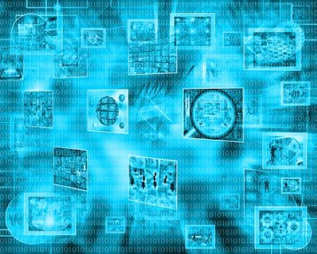 Computer abstraction Stock-Illustration