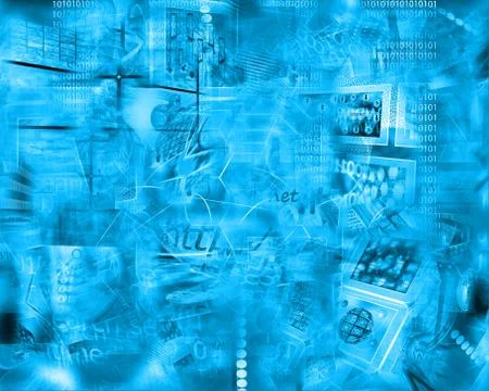 Computer abstraction Stock Illustration