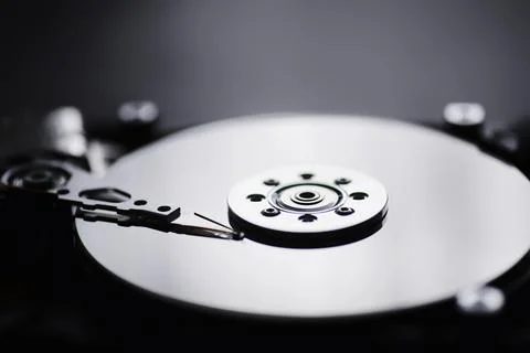 Computer accessories. The disassembled hard drive. Repair of components PC... Stock Photos