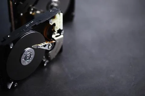 Computer accessories. The disassembled hard drive. Repair of components PC... Stock Photos