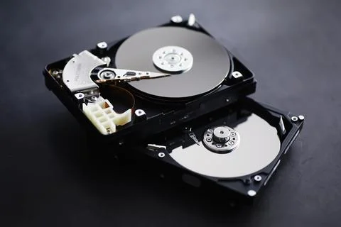 Computer accessories. The disassembled hard drive. Repair of components PC... Stock Photos