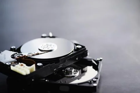 Computer accessories. The disassembled hard drive. Repair of components PC... Stock Photos