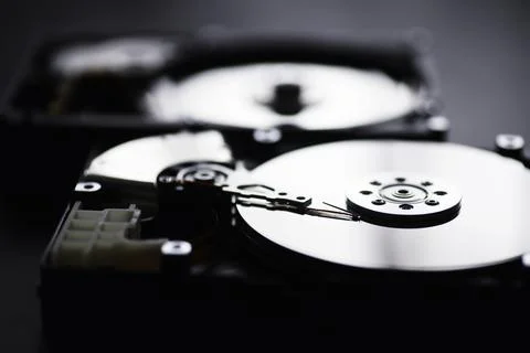 Computer accessories. The disassembled hard drive. Repair of components PC... Stock Photos