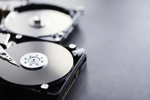Computer accessories. The disassembled hard drive. Repair of components PC... Stock Photos