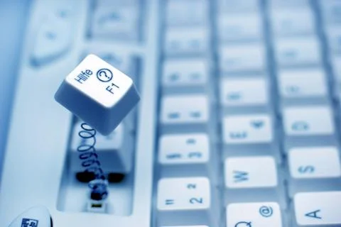 Computer accounting ambulance virus data email Foto stock